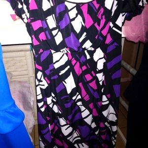 Cute knee high light material casual lounge dress